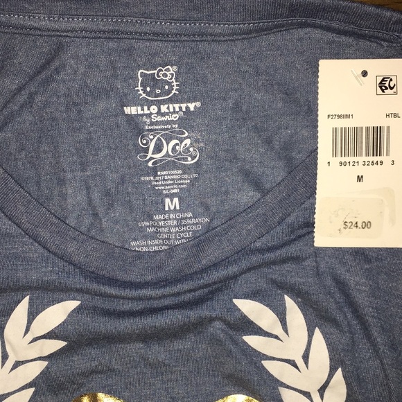 Hello Kitty juniors cold shoulder long sleeve tee - Picture 6 of 6